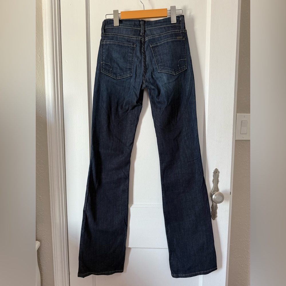 Fidelity High Rise Lily Bootcut Jeans Dark Blue Wash Denim W size 24 - Picture 2 of 7